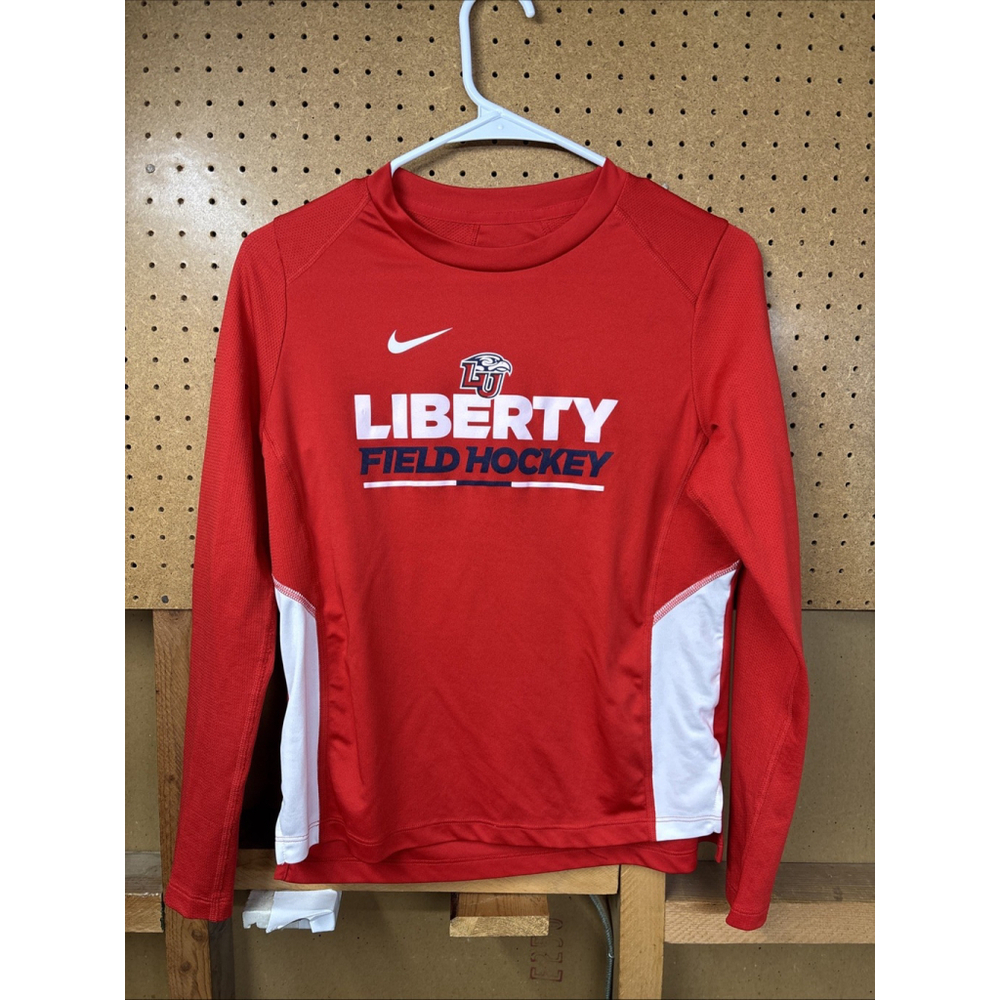 Liberty Flames Field Hockey Nike DriFit Long Sleeve Shirt Player Used Size Small